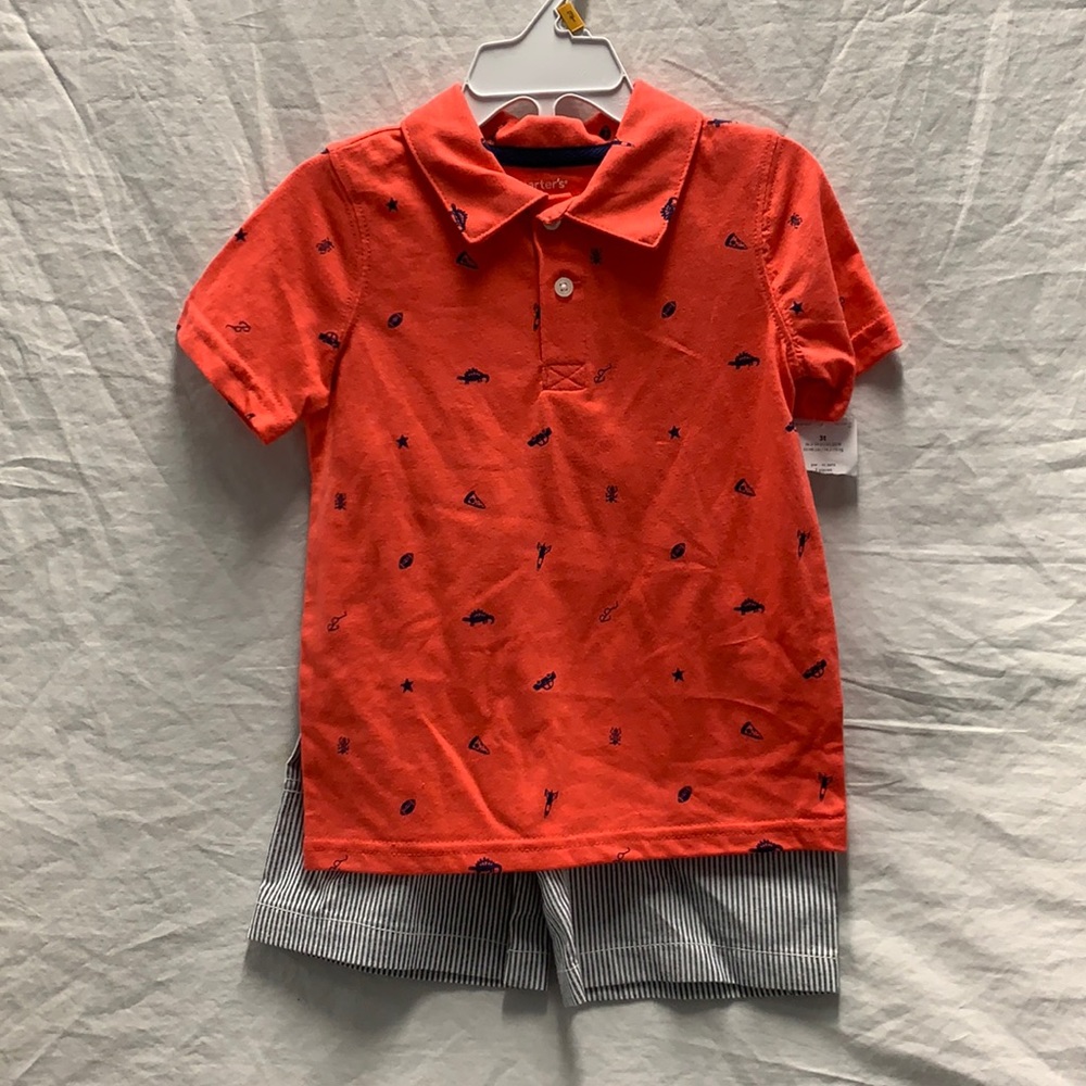NWT Carter’s 3t boys summer outfit.